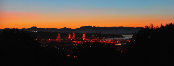 Olympic Mountains from Seattle